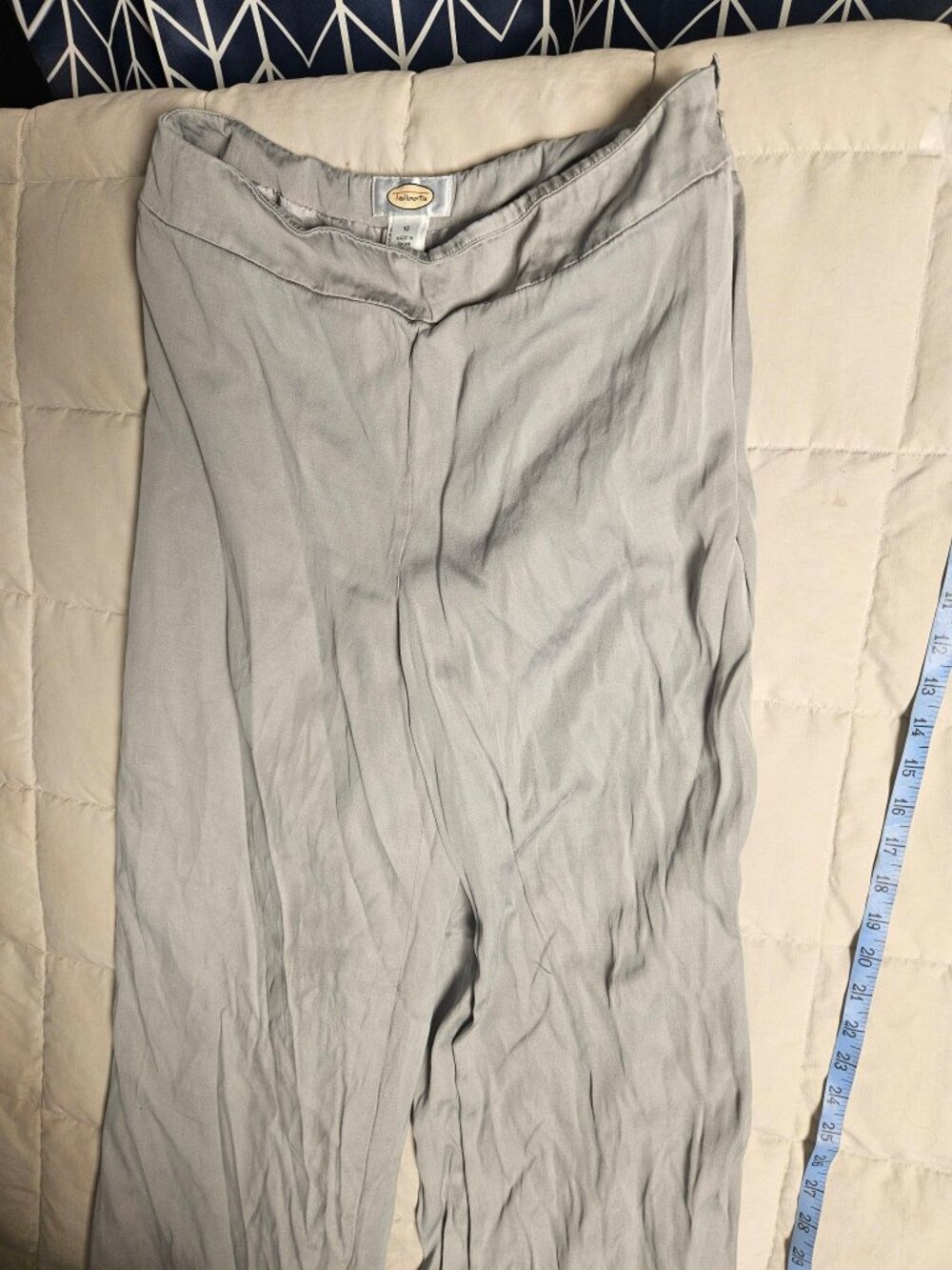 Talbots Gray Wide Leg Pants Womens 10